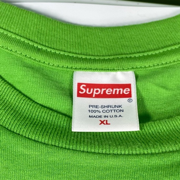 Supreme Fine Arts Mens XL Size Green Tee Shirt T-Shirt - Picture 3 of 5